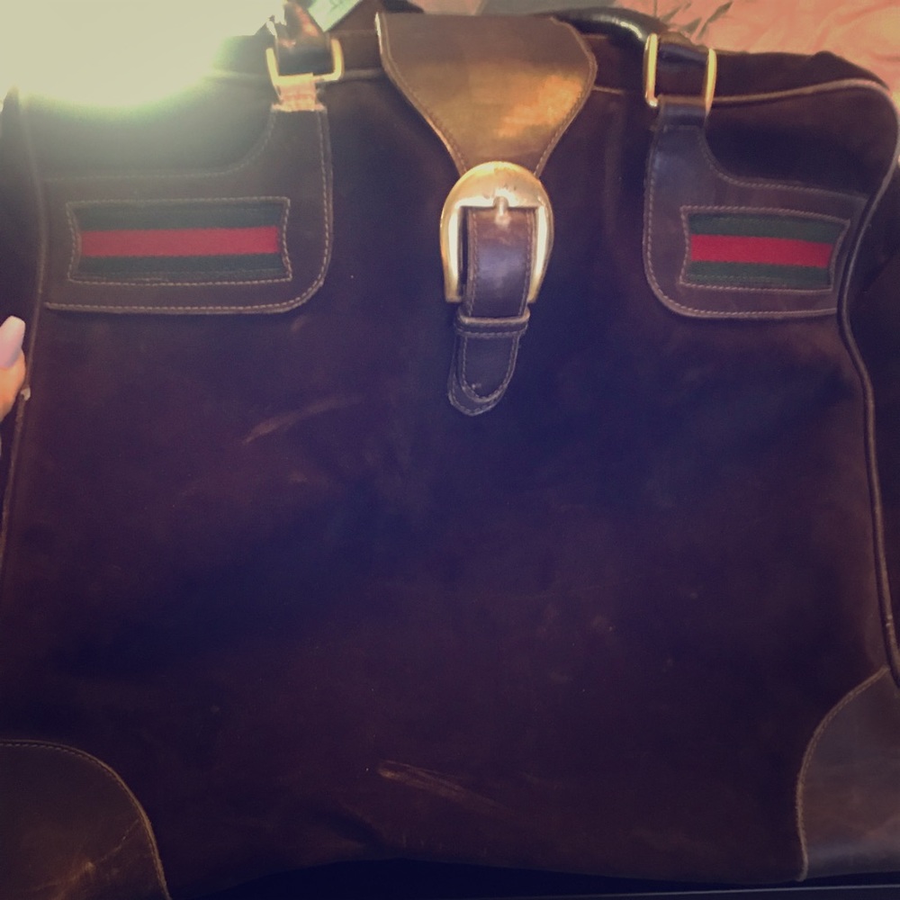 Gucci chocolate brown vintage case